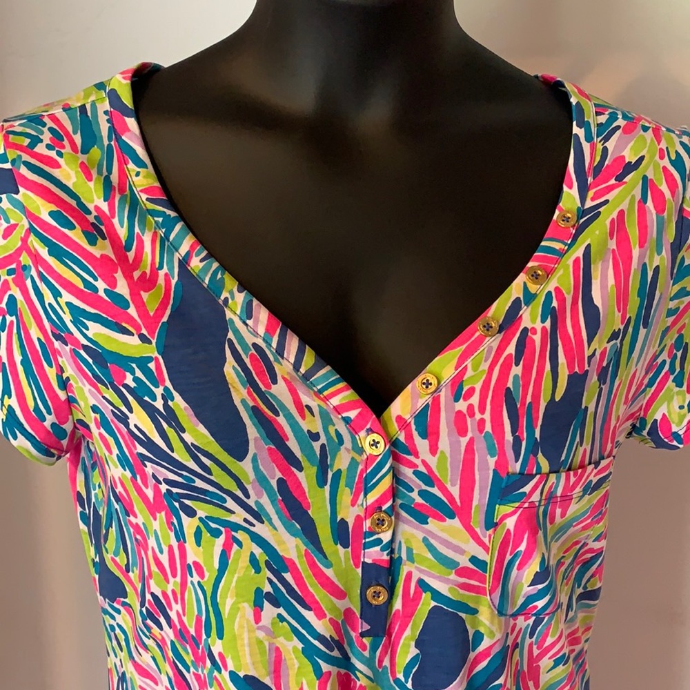 Lilly Pulitzer Blue, Green & Pink Dress